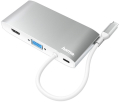 hama 200111 usb c hub multiport 8 ports 3 x usb a 2 x usb c vga hdmi lan extra photo 1