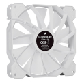 corsair icue sp140 rgb elite 140mm white pwm fan single pack extra photo 3