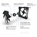 fans lian li uni sl140 argb 2 fan pack black controller included extra photo 4