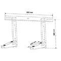 maclean mc 622 air conditioner bracket holder 450mm arm length galvanized steel up to 100kg extra photo 1