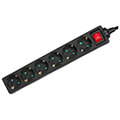maclean mce189g power bar 6 outlet extension cord with switch black 3500w 14m extra photo 2