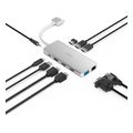 hama 200143 connect2mobile v2 usb c 3 x usb a vga hdmi ethernet hub multiport 7 ports extra photo 1