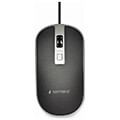 gembird mus 4b 06 bs optical mouse usb black silver extra photo 1