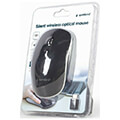 gembird musw 4bsc 01 silent wireless optical mouse black type c receiver extra photo 2