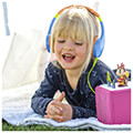 hama 184106 kids guard children s headphones on ear volume limiter flexible blue extra photo 5