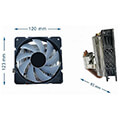 gembird cpu huracan argb x140 cpu cooling fan 12 cm 100 w multicolor led 4 pin extra photo 1