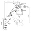 gembird ma wa1 02 adjustable wall display mounting arm up to 27 7 kg extra photo 1 gembird ma wa1 02 adjustable wall display mounting arm up to 27 7 kg extra photo 1