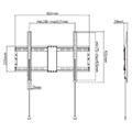 gembird wm 80f 01 tv wall mount fixed 37 80 70 kg extra photo 1