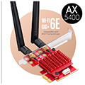cudy we3000s ethernet adapter pcie tri band 24 5 6 ghz 574 2400 mbps extra photo 1