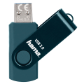hama 182466 rotate 256gb usb 30 flash drive 90 mb s petrol blue extra photo 2