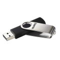 hama 108071 rotate usb flash drive usb 20 128gb 10 mb s black silver extra photo 2