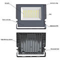 forever light floodlight led aspire 50w 4500k 5500lm 230v extra photo 1