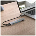 hama 200137 usb hub 7 ports usb 32 gen 1 5 gbit s incl usb c adapter and psu extra photo 6