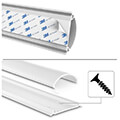 hama 220984 cable duct self adhesive semicircular 100 x 7 x 21 cm pvc white extra photo 7