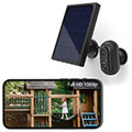 hama 176615 wlan camera outdoor battery solar outdoor camera with motion detector 1080p extra photo 3