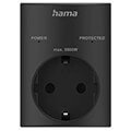 hama 223322 socket adapter earthed contact overvoltage protection mains voltage black extra photo 1