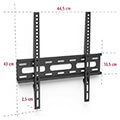 hama 220807 fix tv wall bracket 3 stars 165 cm 75 black extra photo 5