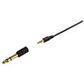 hama 181144 shelltv tv headphones over ear one sided long cable 6 m black extra photo 2