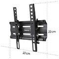 hama 220806 tv wall bracket tilting 122 cm 48 to 25 kg wall spacing 29 cm extra photo 6