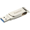 hama 182490 c rotate pro usb stick usb c 31 30 64gb 70mb s silver extra photo 2