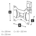 hama 220821 tv wall bracket swivel tilt 122 cm 48 up to 20 kg extra photo 7