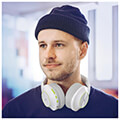 hama 184177 wireless headphones spirit calypso ii over ear bass boost foldable white extra photo 3