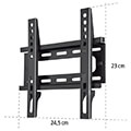 hama 220803 tv wall bracket rigid 117 cm 46 to 25 kg wall spacing 25 cm extra photo 6