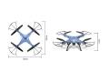 syma x5hc 4 channel 24g rc quad copter with gyro camera 4gb micro sd blue extra photo 1