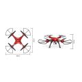 syma x8hg 4 channel 24g rc quad copter with gyro 8mp camera red extra photo 1