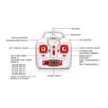 syma x8hg 4 channel 24g rc quad copter with gyro 8mp camera red extra photo 2