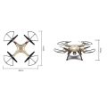 syma x8hw 4 channel 24g rc quad copter with gyro camera gold extra photo 1
