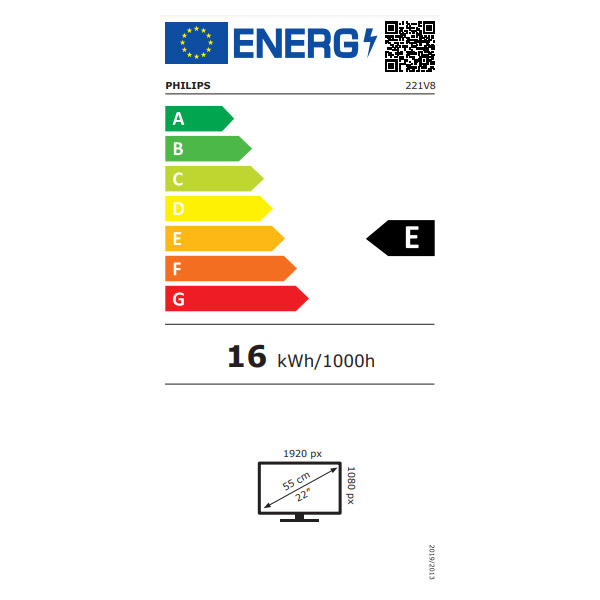 ΟΘΟΝΗ PHILIPS 221V8/00 21.5'' LED FULL HD BLACK