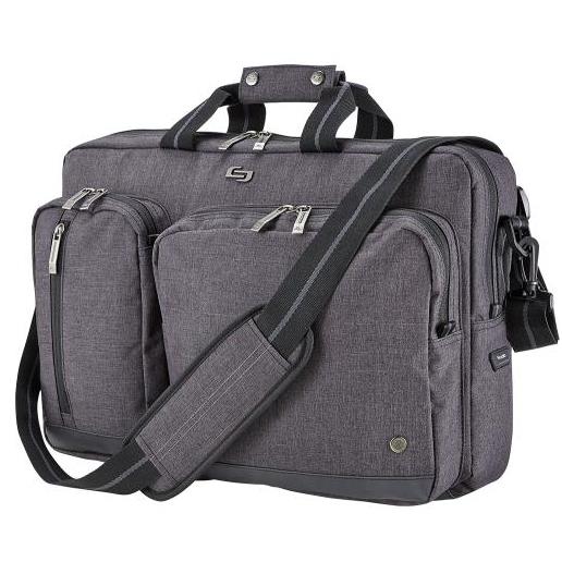 Solo Ubn310-10 Urban Convertible Laptop Briefcase Backpack Grey ...