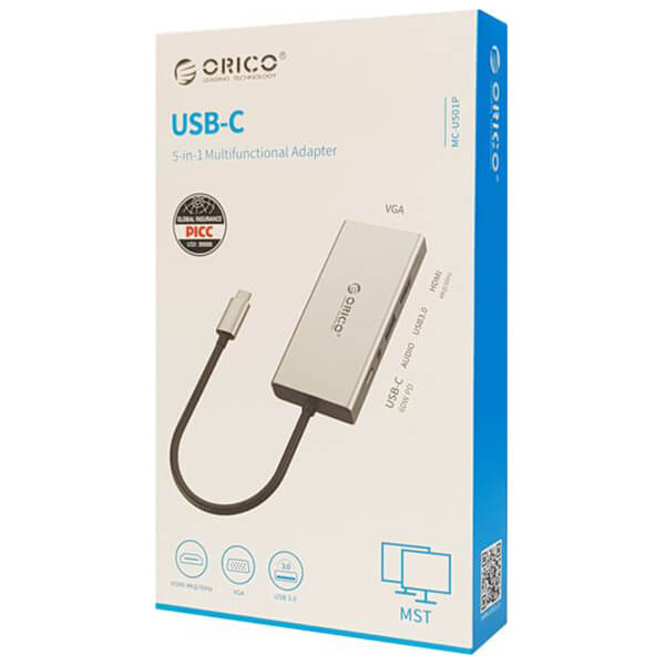 ORICO Metal Material Usb Hub 10Gbps With 2 USB A Port and 2 USB C Port USB3.2 hub Splitter is suitable for all Macbook Mac Mini - 7