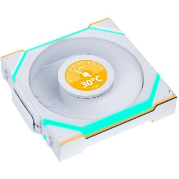 LIAN LI UNIFAN SL WIRELESS LCD 120-1PCS REVERSE WHITE - CASE FAN