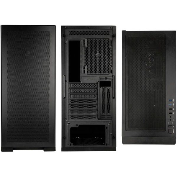 CASE KOLINK UNITY MESHBAY PERFORMANCE MIDI ATX TOWER CASE - BLACK MESH (3 PRE-INSTALLED FANS)