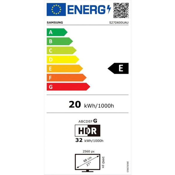ΟΘΟΝΗ SAMSUNG VIEWFINITY LS27D600UAUXEN 27'' QHD IPS 100HZ BLACK