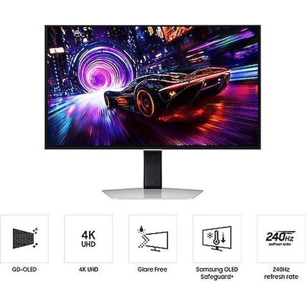 ΟΘΟΝΗ SAMSUNG ODYSSEY LS32FG812SUXEN 32'' OLED DUAL 4K 240HZ SILVER