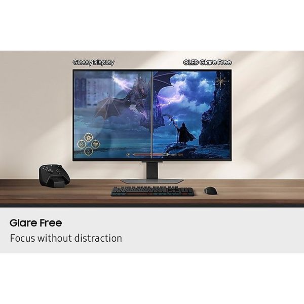 ΟΘΟΝΗ SAMSUNG ODYSSEY LS32FG812SUXEN 32'' OLED DUAL 4K 240HZ SILVER