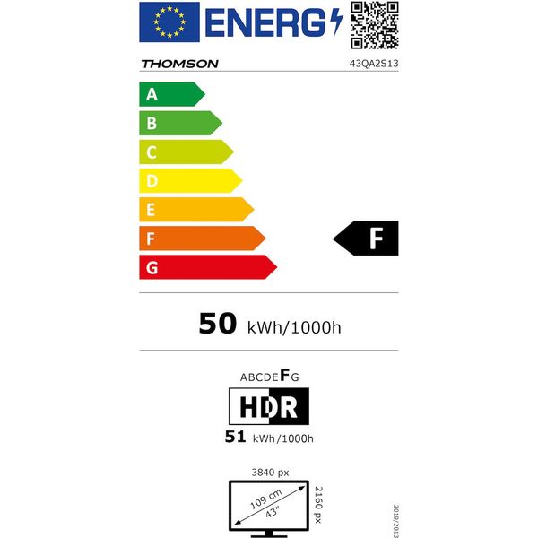 TV THOMSON 43'' SMART 4K QLED 43QA2S13 (2024) ANDROID