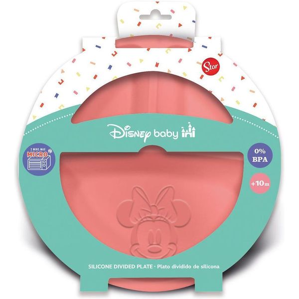 Stor Disney: Minnie Mouse - Toddler Divided Silicone Plate  (12235)