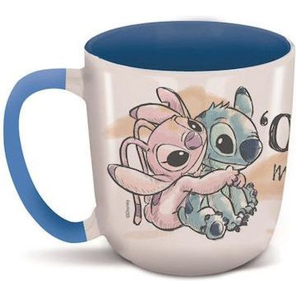 Stor Disney: Stitch & Angel Ohana Dnls - Young Adult Ceramic Elite Mug In Gift Box (385ml) (94722)