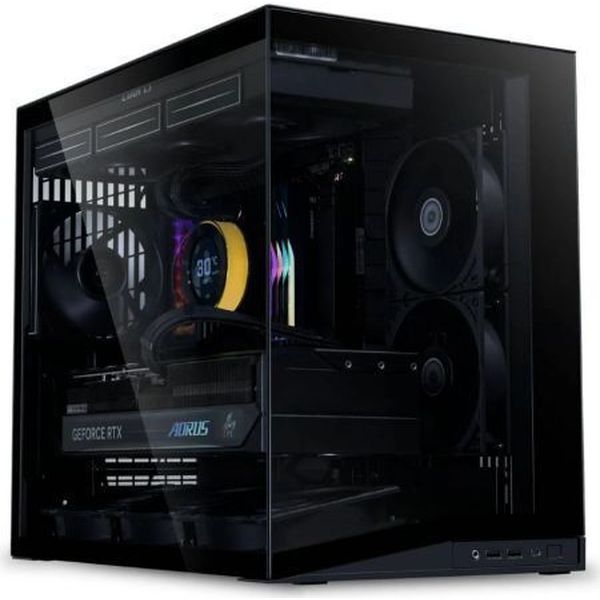 LIAN LI O11D MINI V2 FLOW BLACK - ATX PC GAMING CASE - 5X FANS - IMPROVED AIRFLOW - GPU SUPPORT