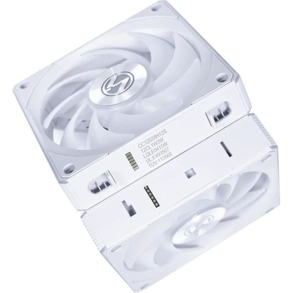 LIAN LI UNI RGB FAN CL WIRELESS 120MM REVERSE BLADE WHITE - NO CONTROLLER - STATIC PRESSURE