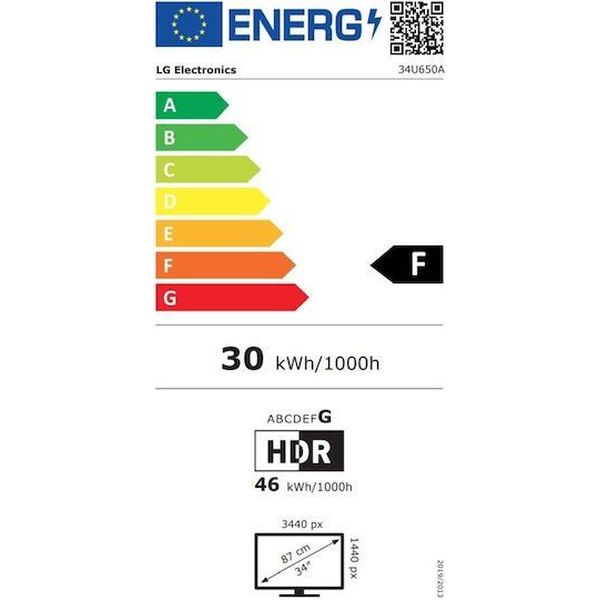 ΟΘΟΝΗ LG 34U650A-B 34'' IPS ULTRA WIDE QHD HDR 100HZ BLACK