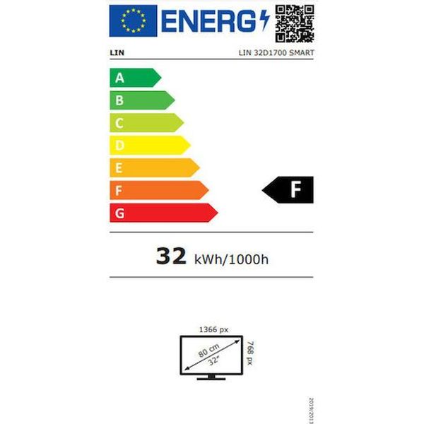 TV LIN 32D1700 32'' LED HD READY SMART WIFI BLACK