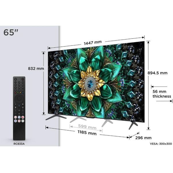 TV TCL 65Q6C 65'' ULTRA HD 4K QD MINI LED SMART WIFI 2025