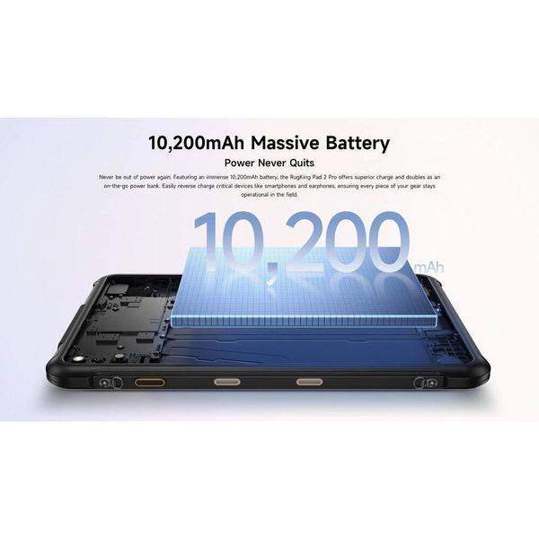 TABLET ULEFONE RUGKING PAD 2 PRO 10.1'' 256GB 8GB BLACK