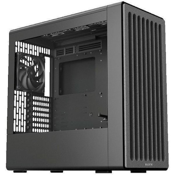 CASE HAVN BF 360 FLOW BLACK WITH 180MM FANS - PREMIUM ATX MID-TOWER
