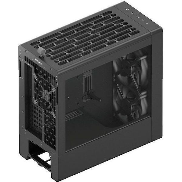 CASE HAVN BF 360 FLOW BLACK WITH 180MM FANS - PREMIUM ATX MID-TOWER
